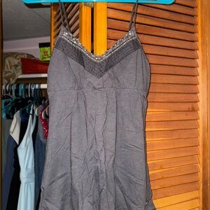 Abercrombie & Fitch Charcoal Camisole with Sequin Trim